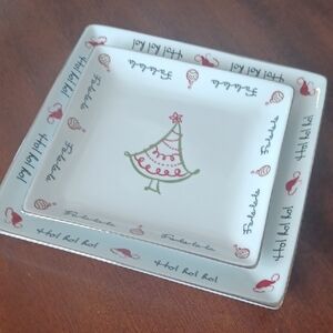 Set Of 2 St Nicholas Square Serving Dishes